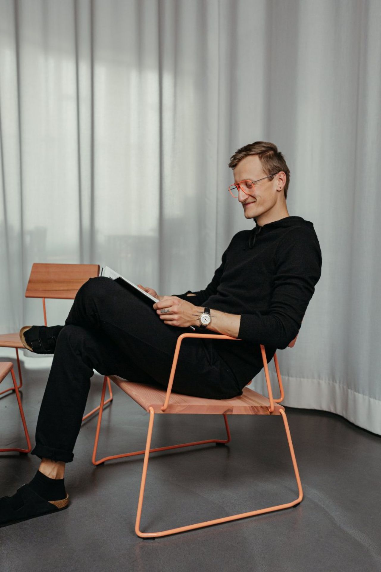 D:008 Loungechair avec Accoudoirs Fuchs & Habicht