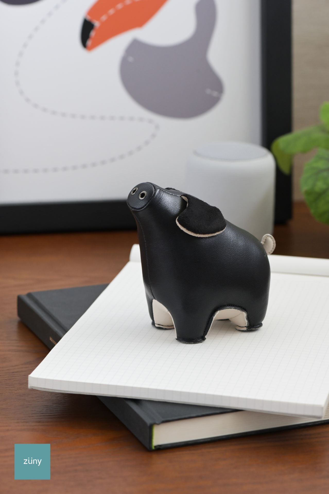 Presse-papiers Cochon Diya Noir/Blé Züny