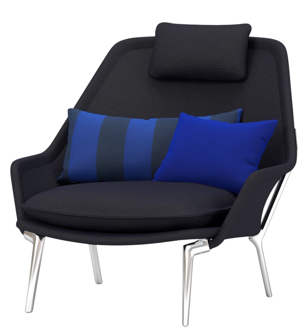 Slow Chair Fauteuil en tissu Vitra 
