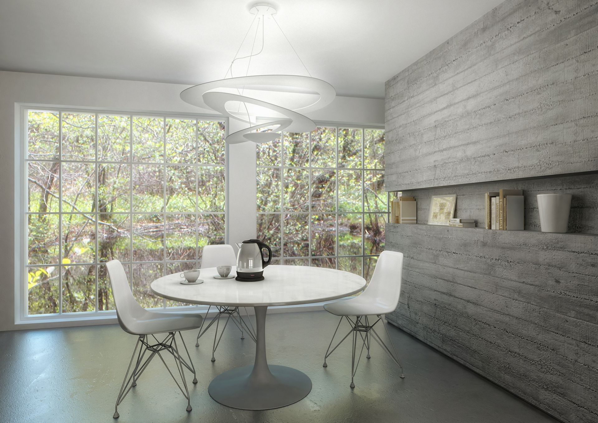Pirce suspension lumière suspension blanc Artemide