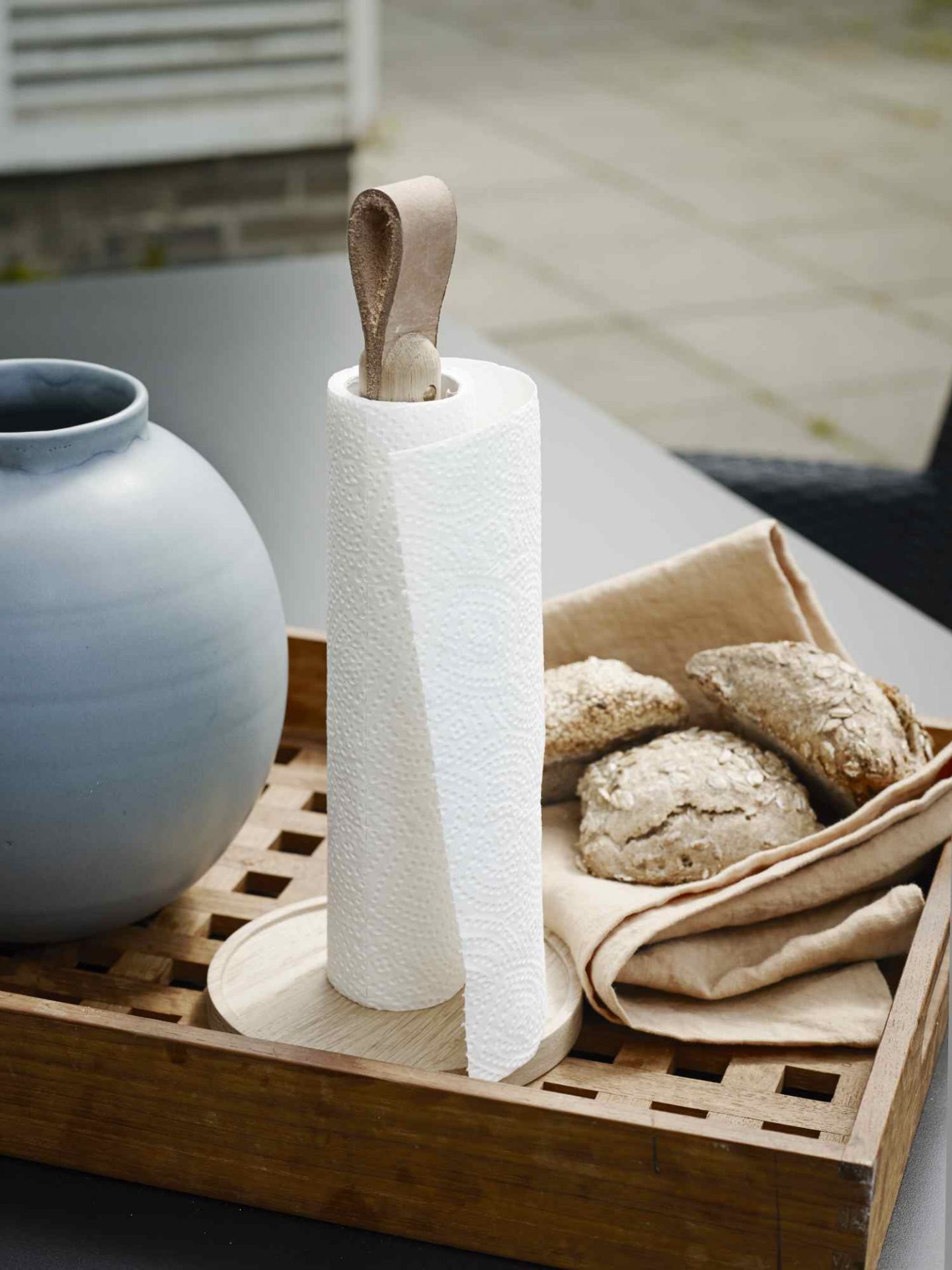 Norr Paper Towel Holder Porte-rouleau de cuisine Skagerak by Fritz Hansen OFFRE SPECIALE