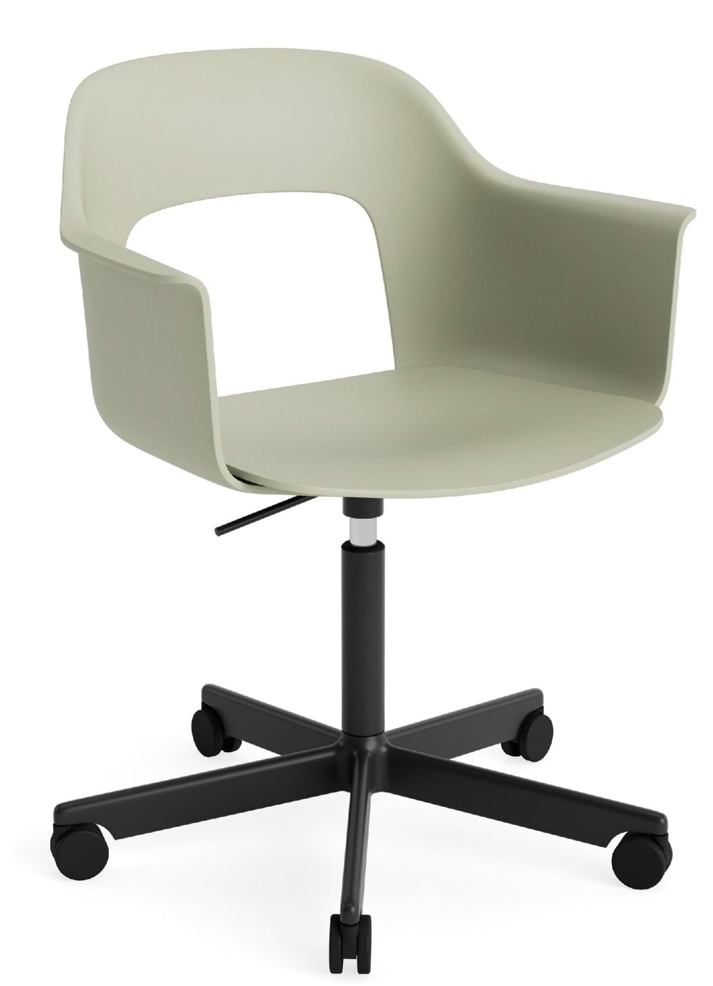 Layout Armchair 241 Fauteuil 5 pieds en étoile Mécanisme de rotation avec vérin à gaz Hay 