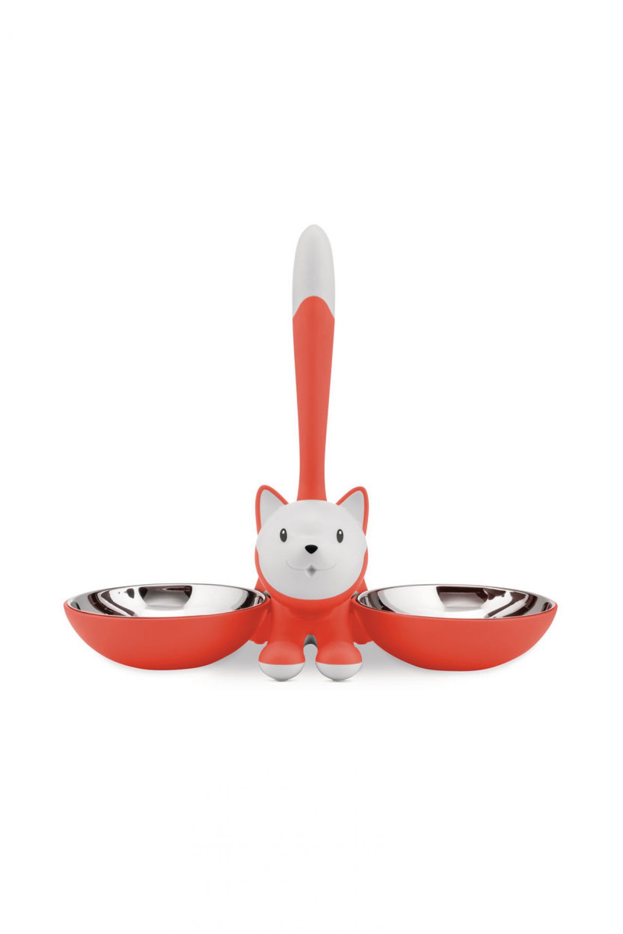 AMMI09 RO Tigrito gamelle pour chat rouge Alessi 