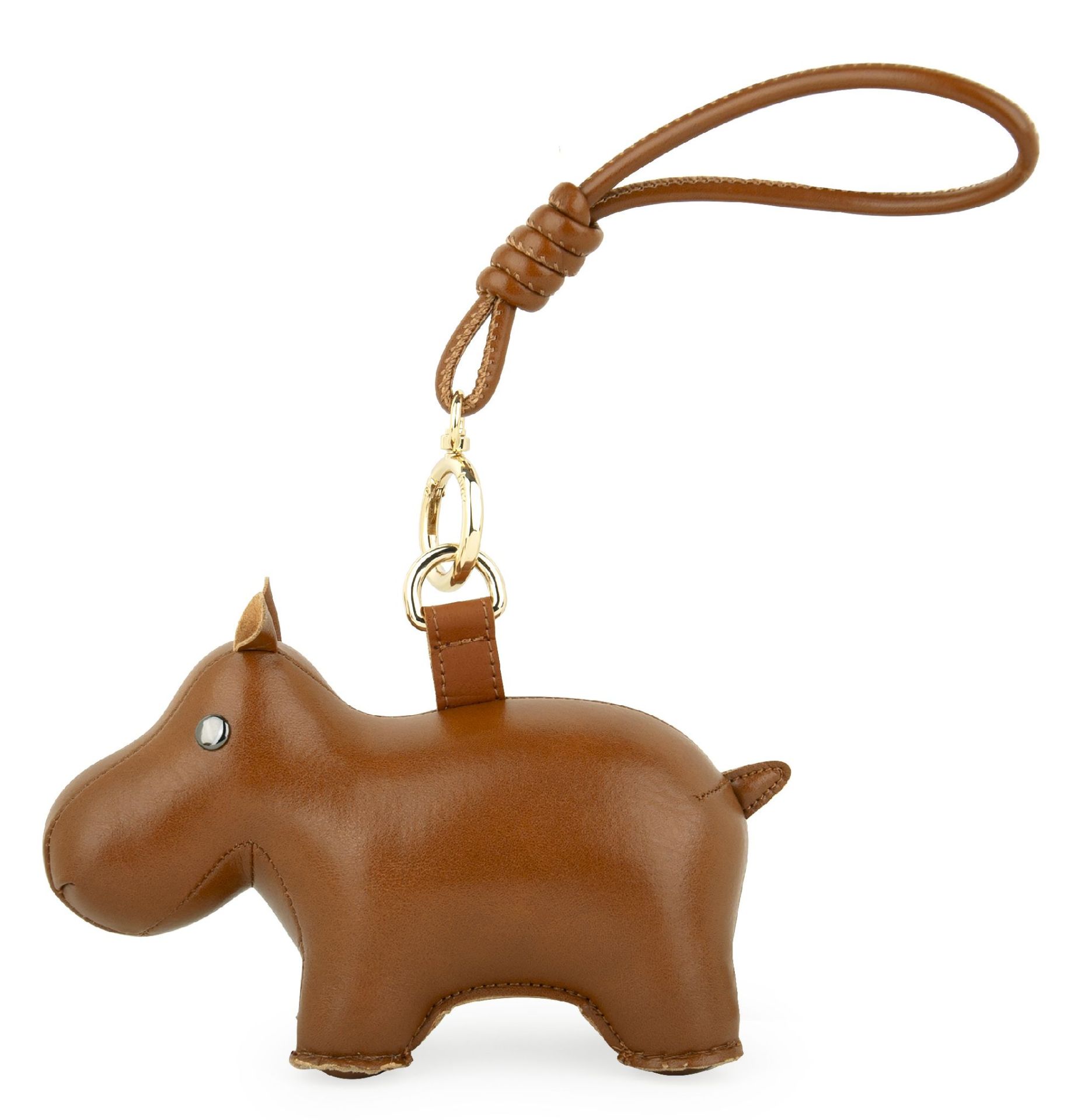 Bag Charm Pendentif de sac avec lanière Hippo Tan Züny
