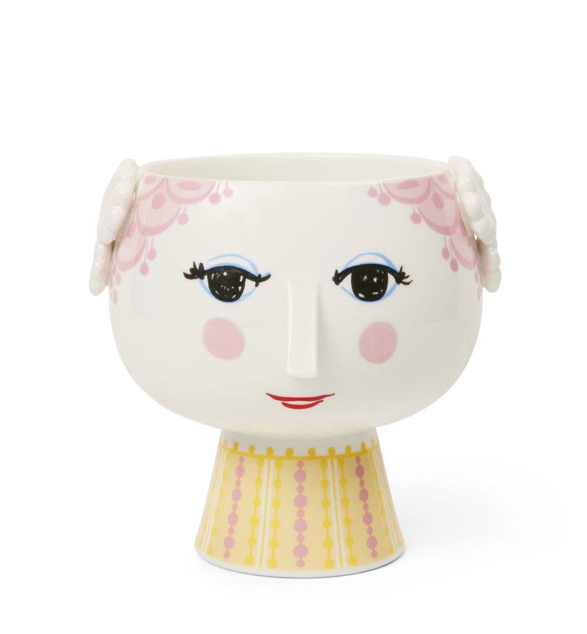 Eva Pot de fleurs sur socle Ø15,cm pink Bjørn Wiinblad