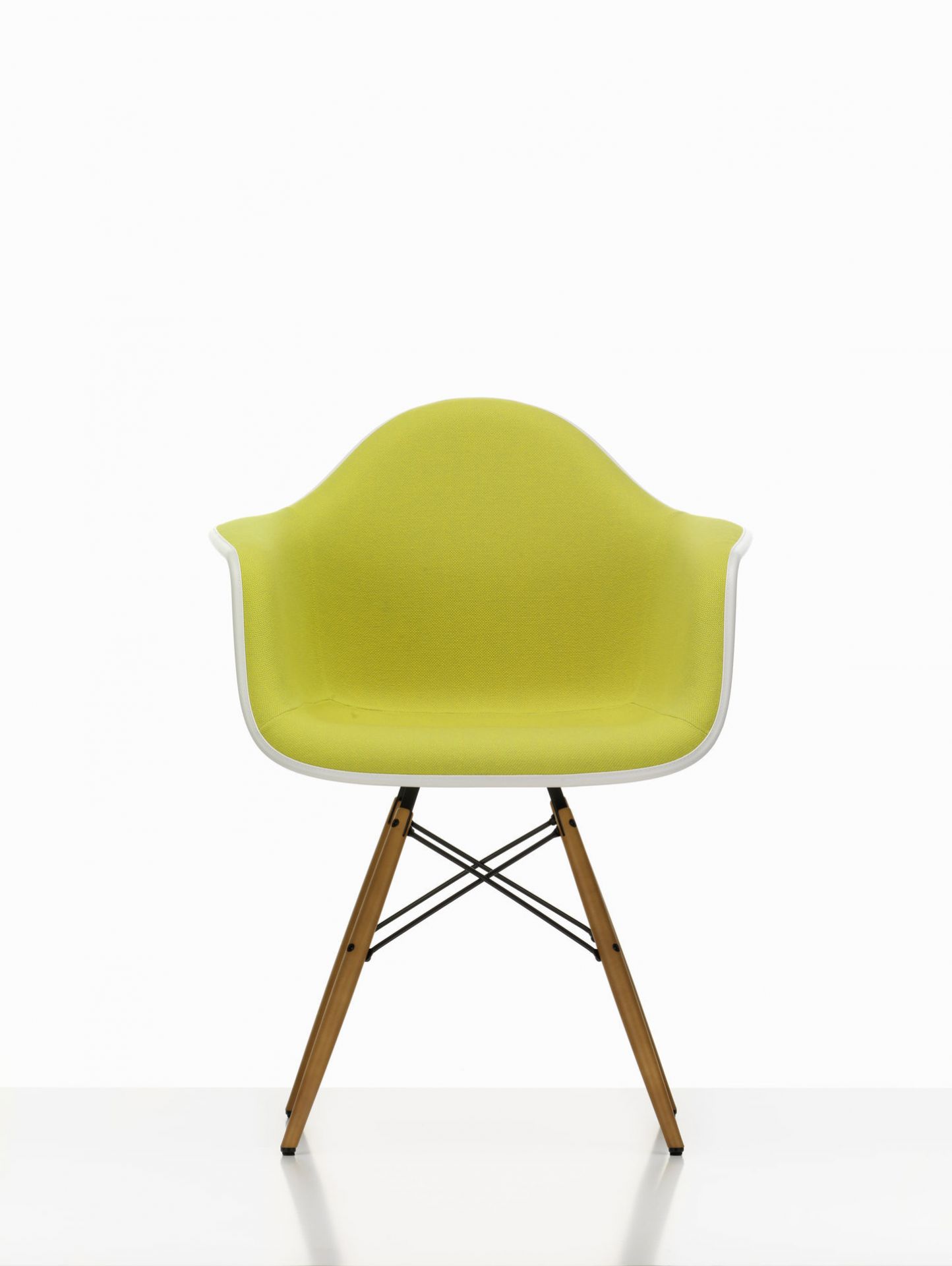Eames Plastic Arm Chair DAW Chaise entièrement rembourrée Vitra