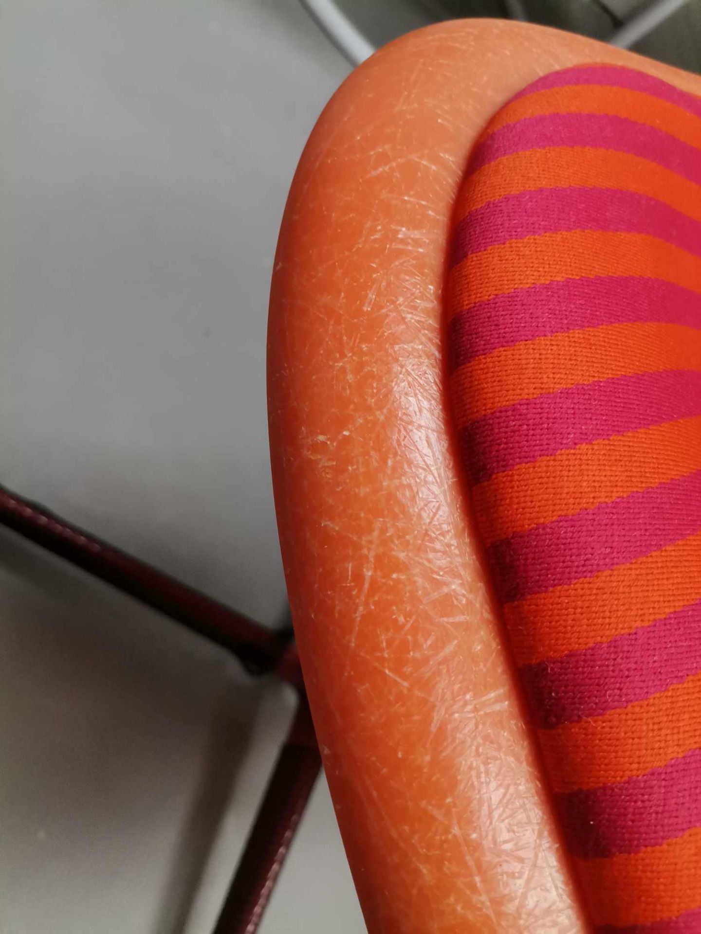 Eames Fiberglass Side Chair La Fonda Rouge Orange Vitra LIMITED EDITION OBJECTS IMPARFAITS