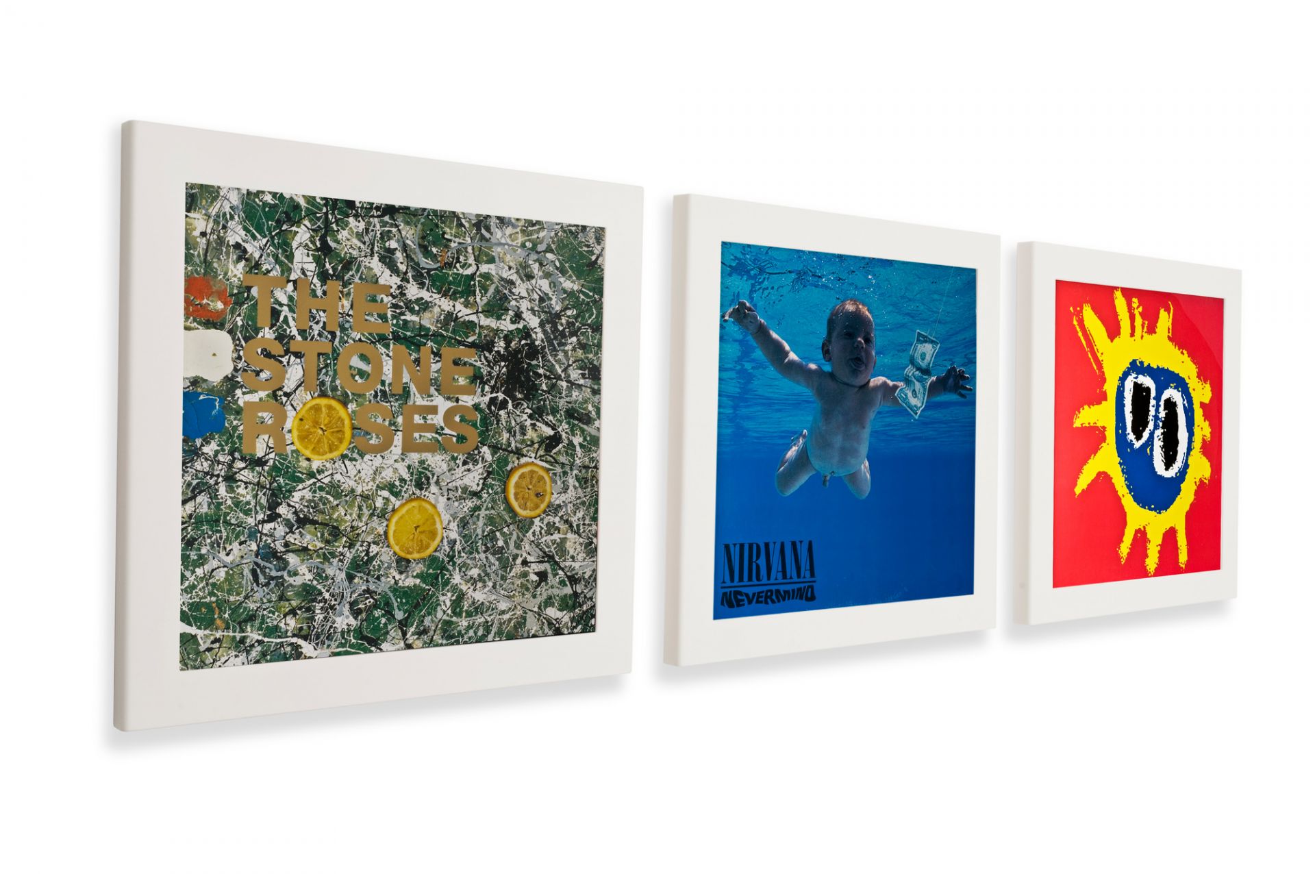 Art Vinyl Schallplattenrahmen 3er-Set weiß Klein & More OFFFRE SPECIALE