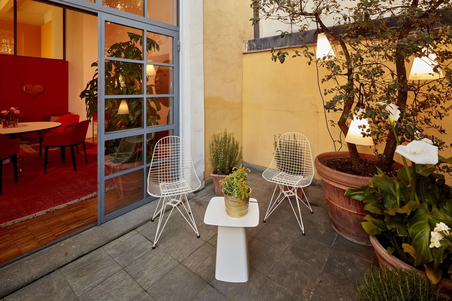 DKR Wire Chair Chaise assise rembourree Vitra