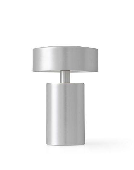 Audo Copenhagen Column Tischleuchte aus Aluminium, tragbare Lampe für den Innenbereich.