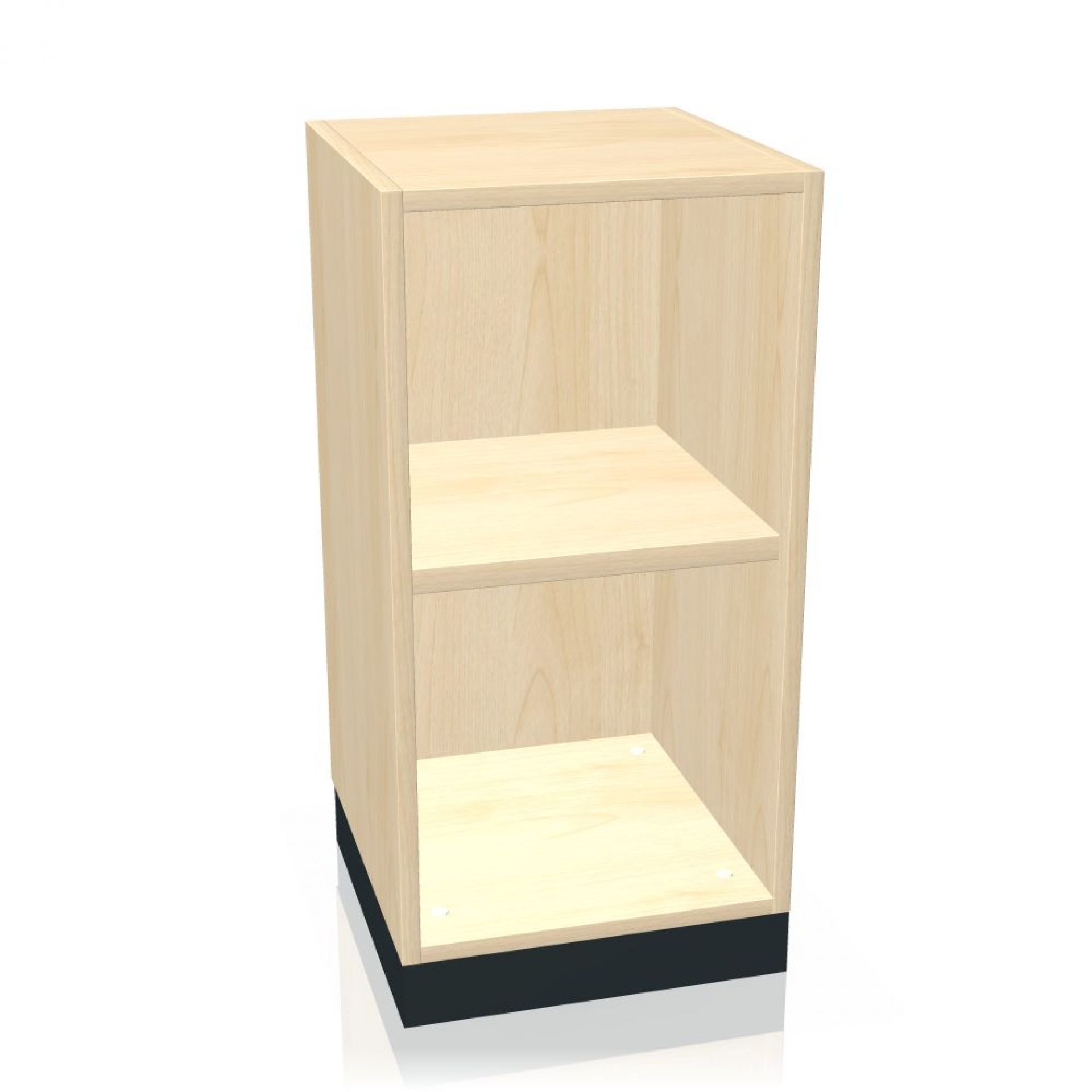 Allvia Aktenregal von Assmann, 40 cm breit, helles Holzdekor mit zwei Fächern für Büroorganisation.