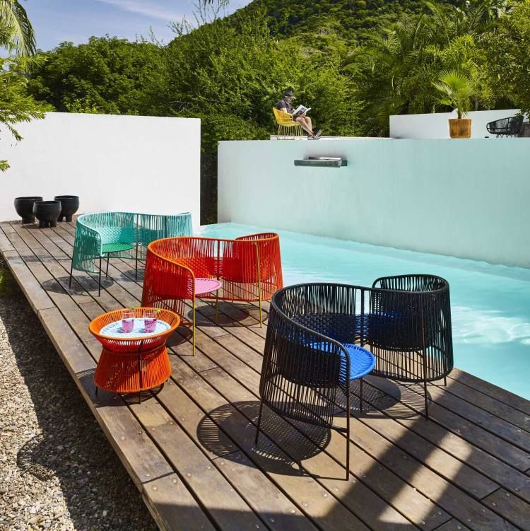 Caribe Basket Table Table Outdoor ames 