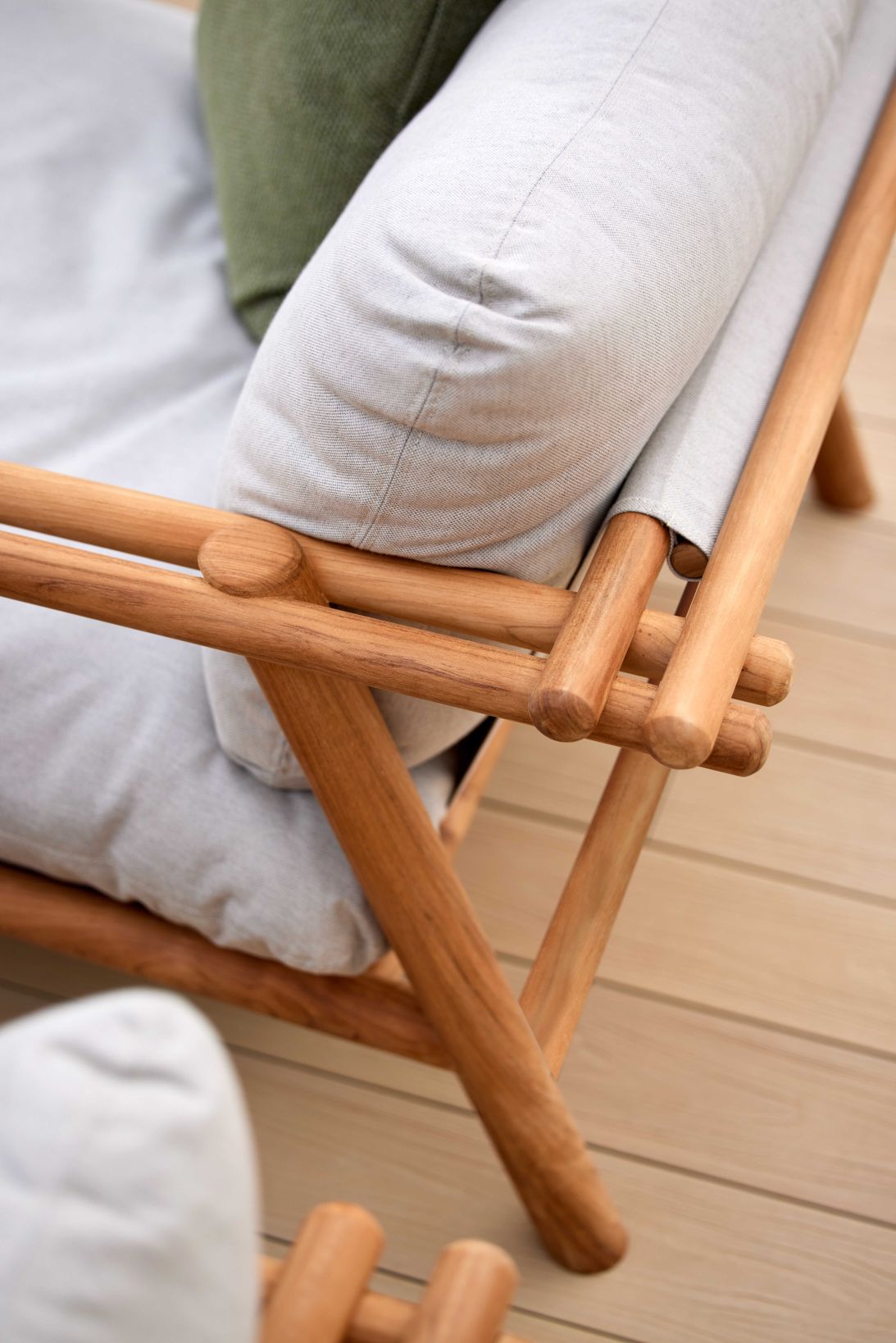 Sticks Outdoor fauteuil de détente avec coussin Cane-Line