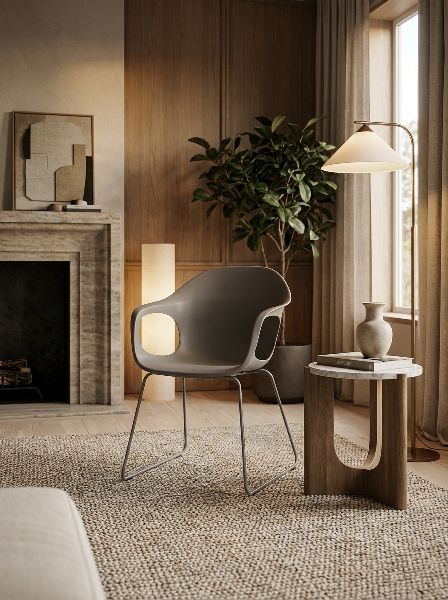 Fauteuil Elephantino piètement à patins Kristalia