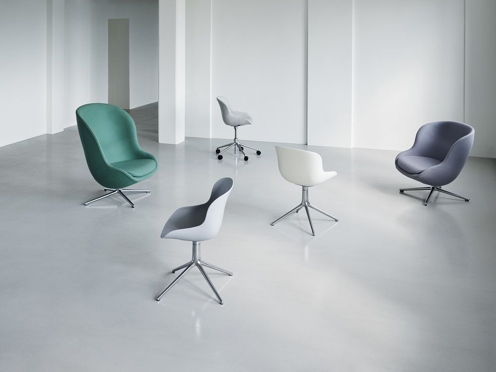 Hyg Lounge Chair Low Swivel Fauteuil Normann Copenhagen