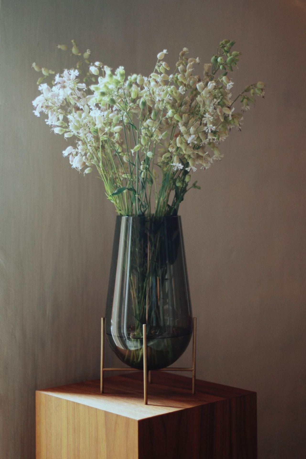 Échasse / Echasse Vase Audo L Smoke Verre OFFRE SPECIALE