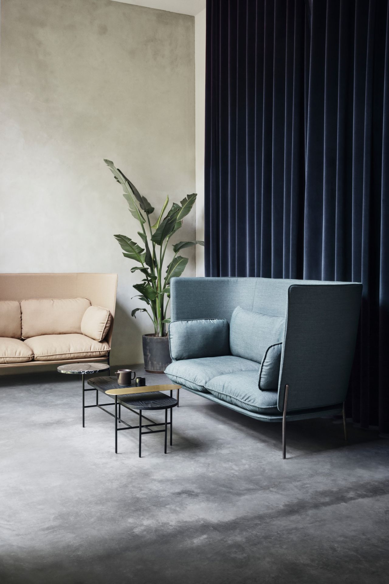 Cloud 2-Places Sofa Highback LN6 AndTradition