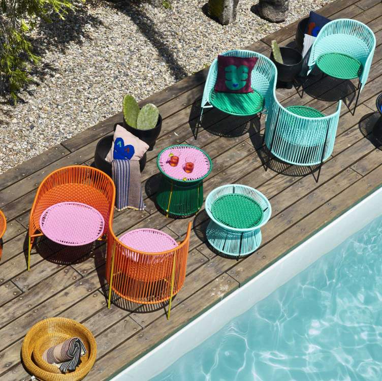Caribe Basket Table Table Outdoor ames 