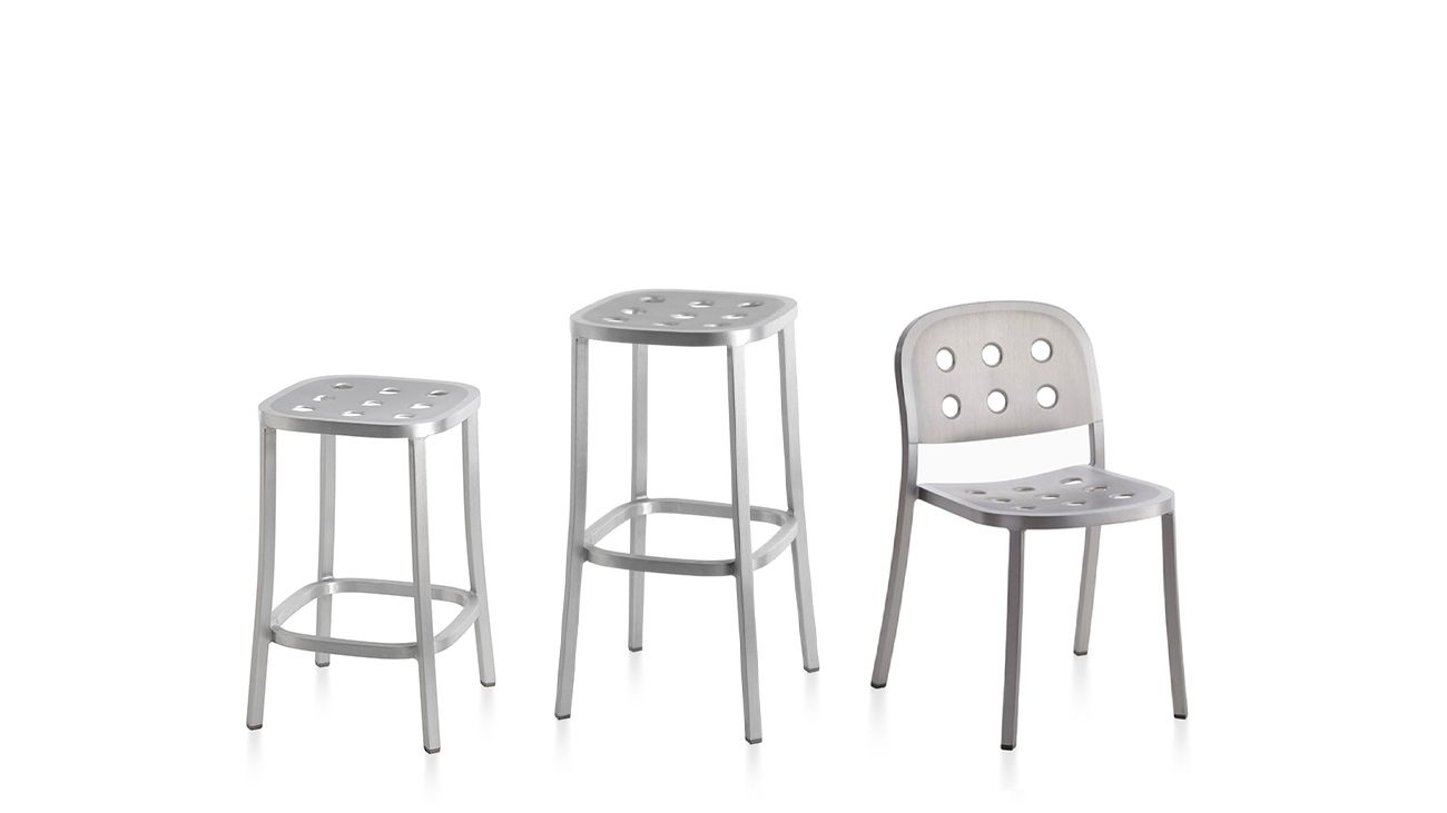 1 Inch All Aluminium Stacking Chair Chaise empilable Emeco