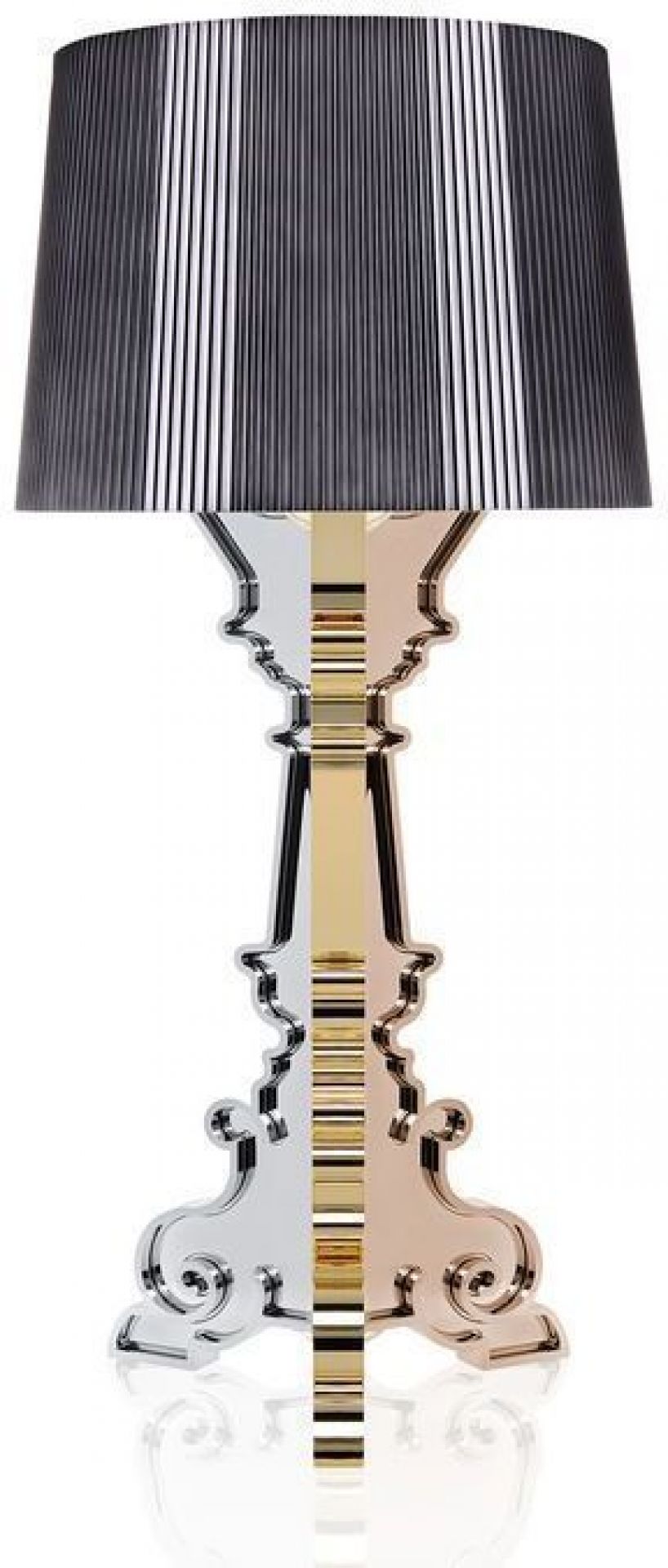Bourgie lampe de table multicolore de titane Kartell