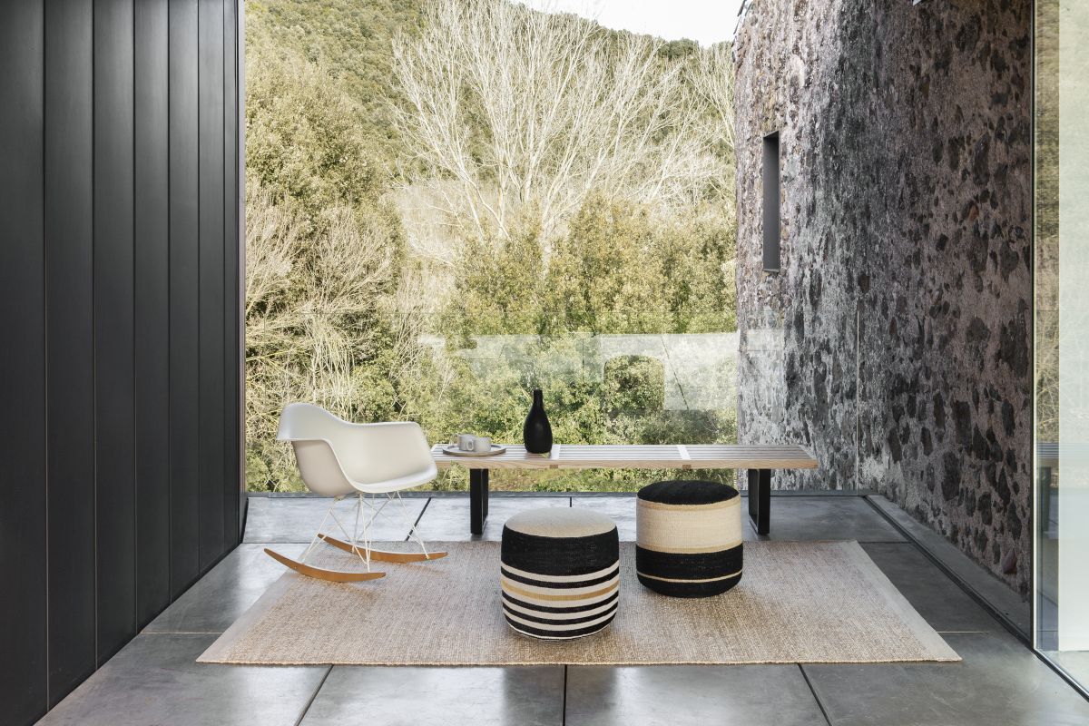 Herb Tapis marron 250x350cm Nanimarquina