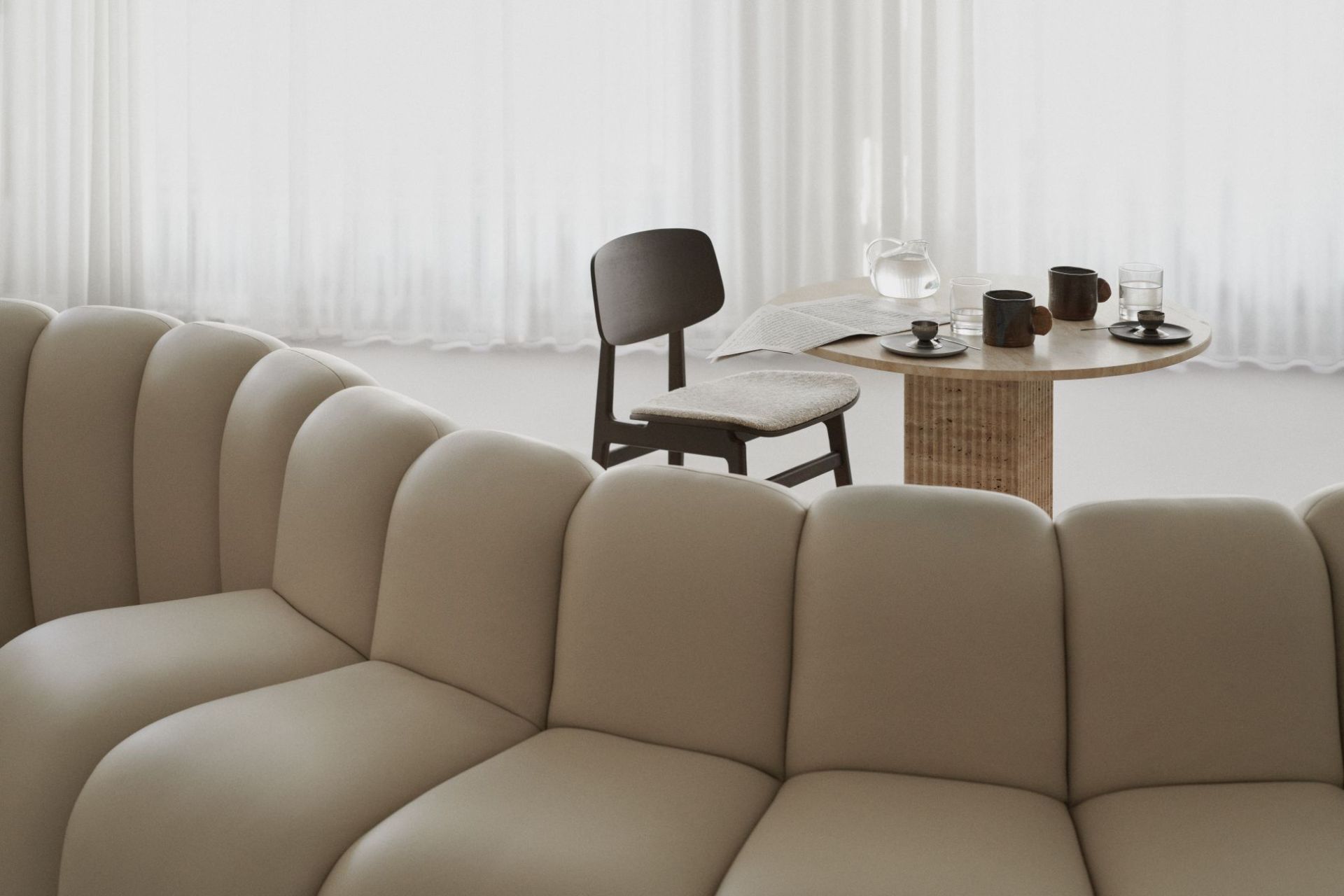 NY11 New York Chaise rembourrée Dining Chair NORR11