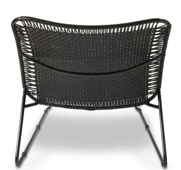 Cielo Lounge Chair low Chaise Lounge basse Outdoor ames Noir - Noir