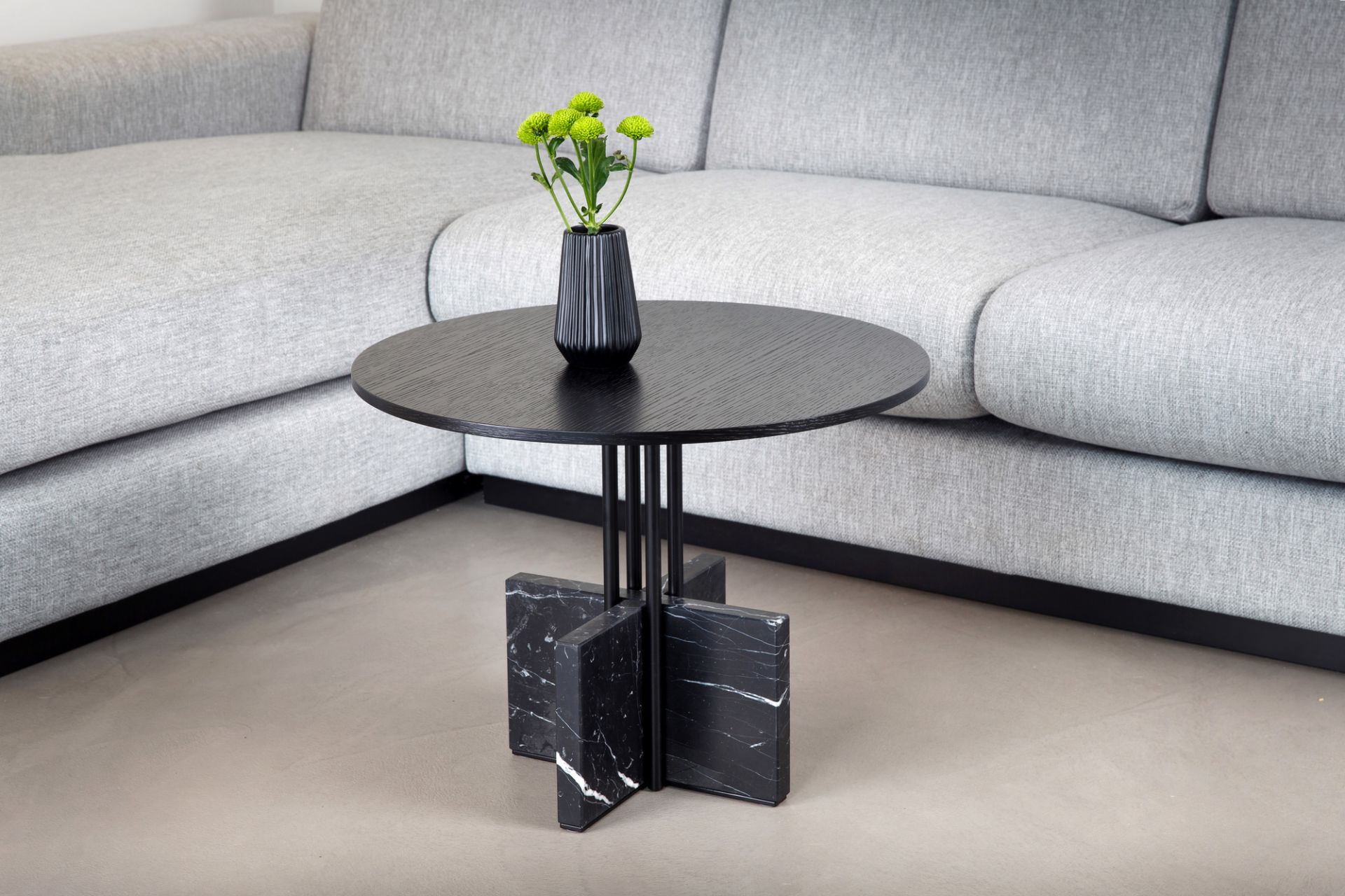 Gravity Table Table d'appoint Faible Nero Marquina Favius