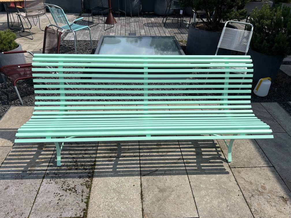 Louisiane Banc de jardin extérieur L 200 cm / MENTHE GLETE Fermob EXPOSITION