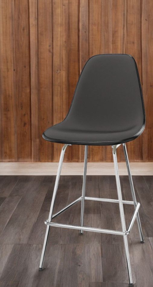 Eames Plastic Bar Stool Tabouret de bar Medium Entièrement rembourré Vitra 