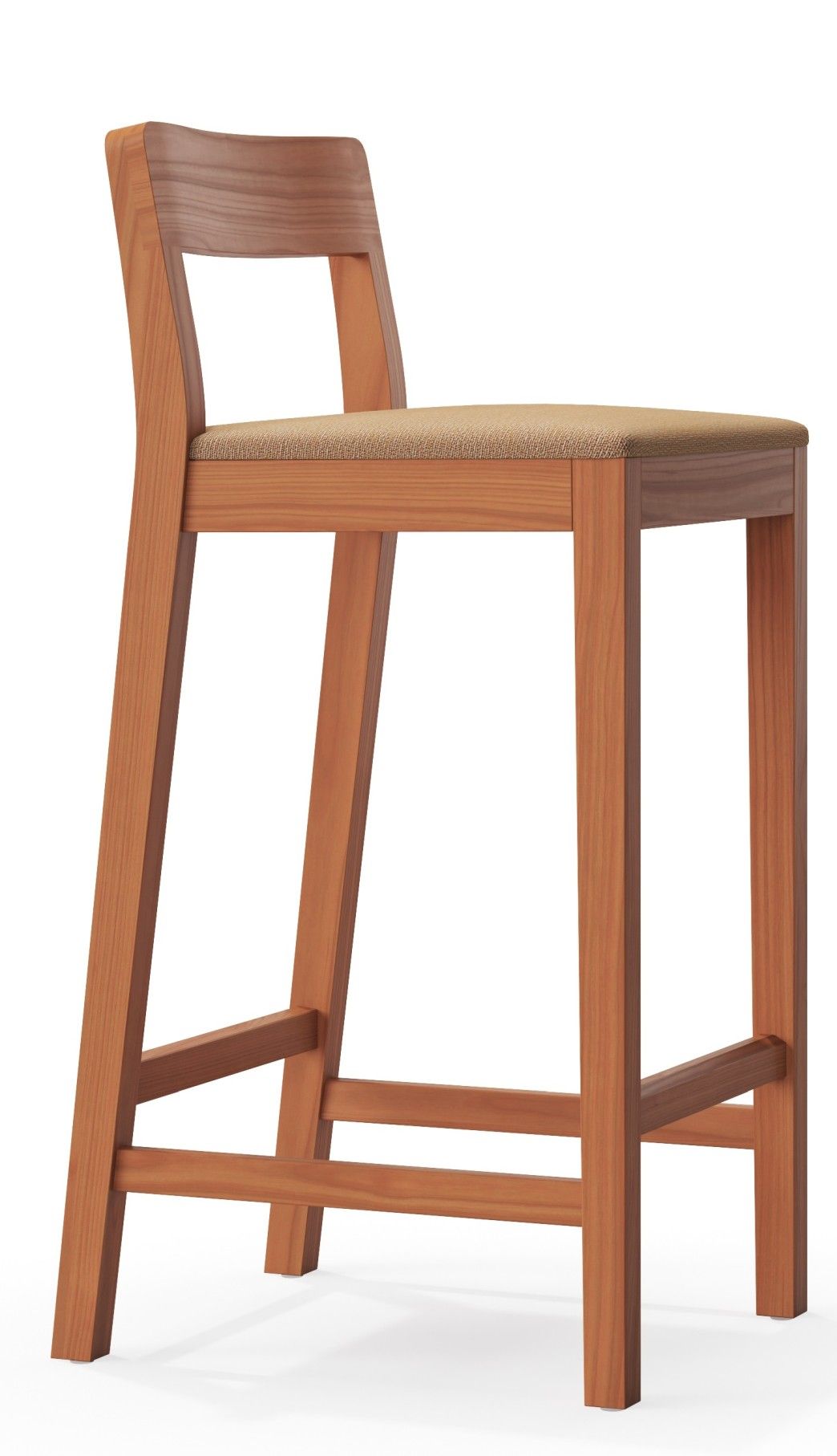 Sit tabouret de bar en bois avec coussin d'assise Zeitraum