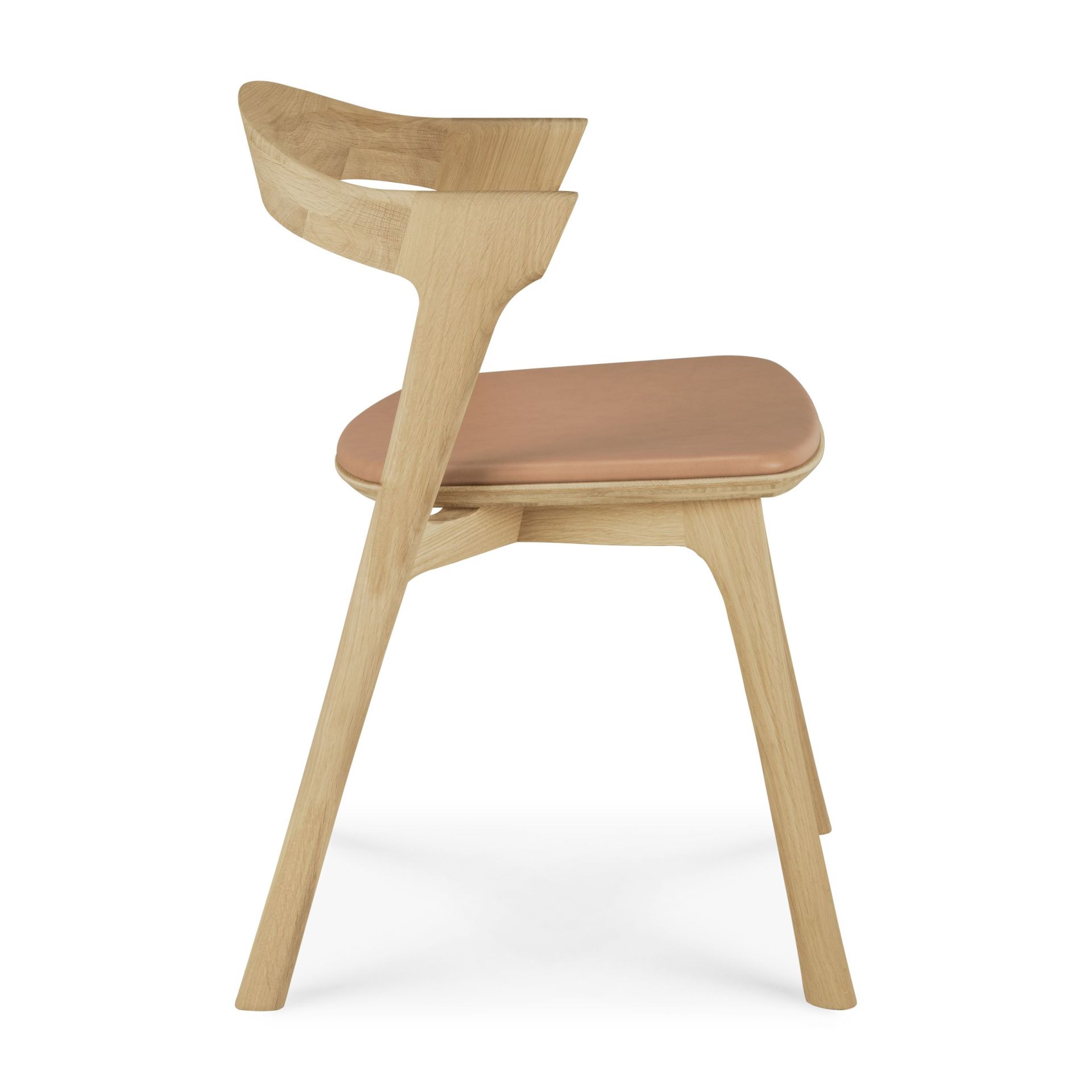 Chaise Bok chêne laqué - cuir Sienna Ethnicraft