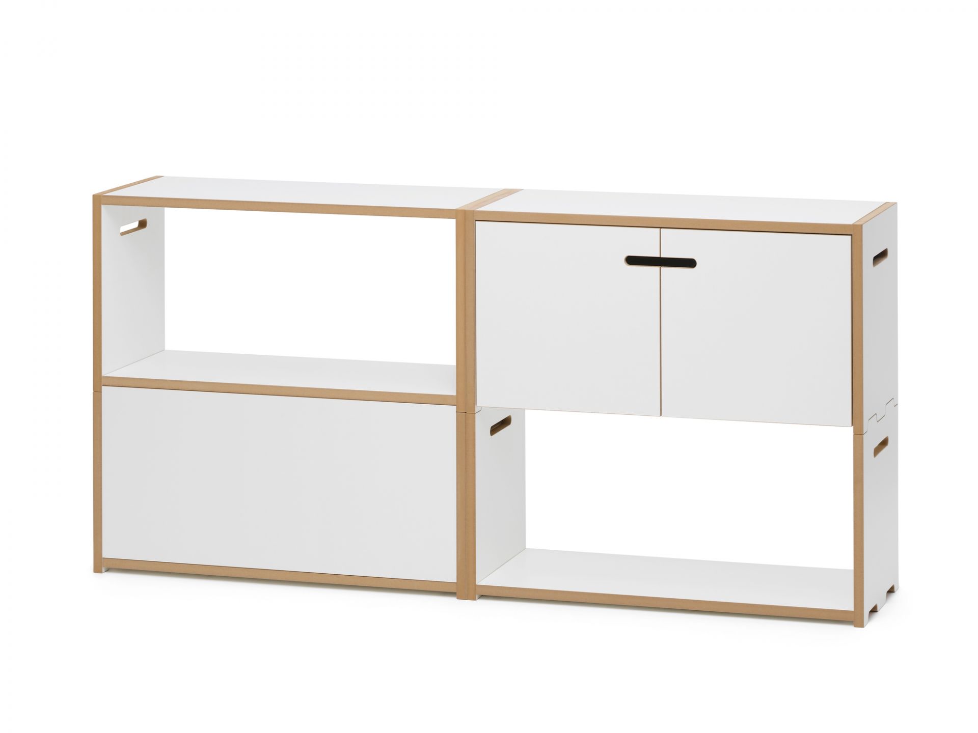 Hochstapler étagère module de base avec portes Tojo