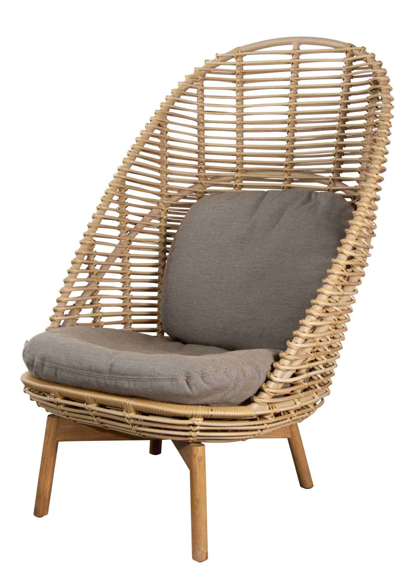 Coussin d'assise et de dossier pour fauteuil Hive Outdoor Cane-Line Taupe