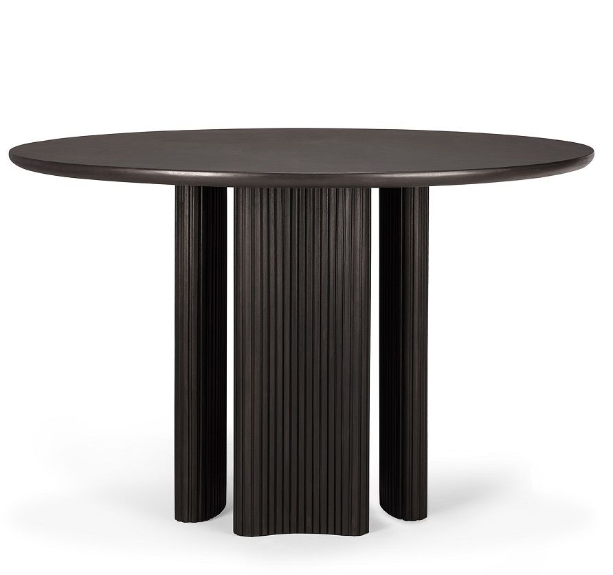 Roller Max Table ronde acajou marron foncé Ethnicraft