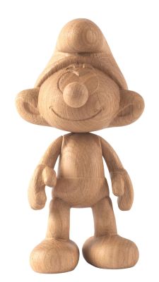 Petite figurine en bois Schtroumpf Boyhood
