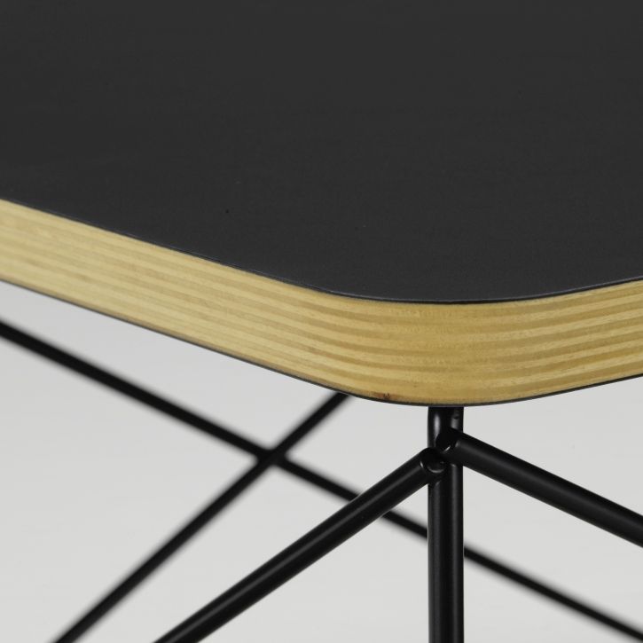 Occasional Table LTR Table d'appoint HPL Noir Vitra Fil d'acier noir revêtu par poudre