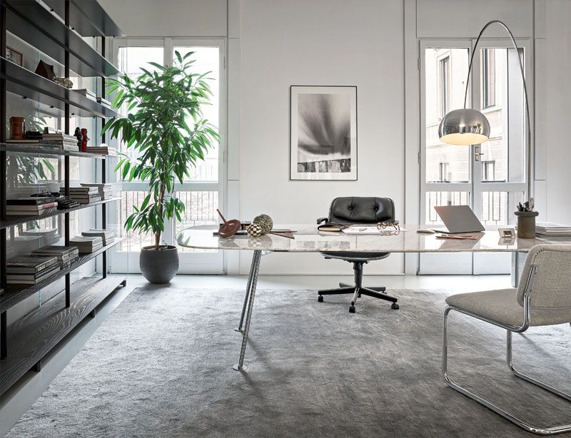 Pollock Executive chaise pivotante avec accoudoirs Knoll International 