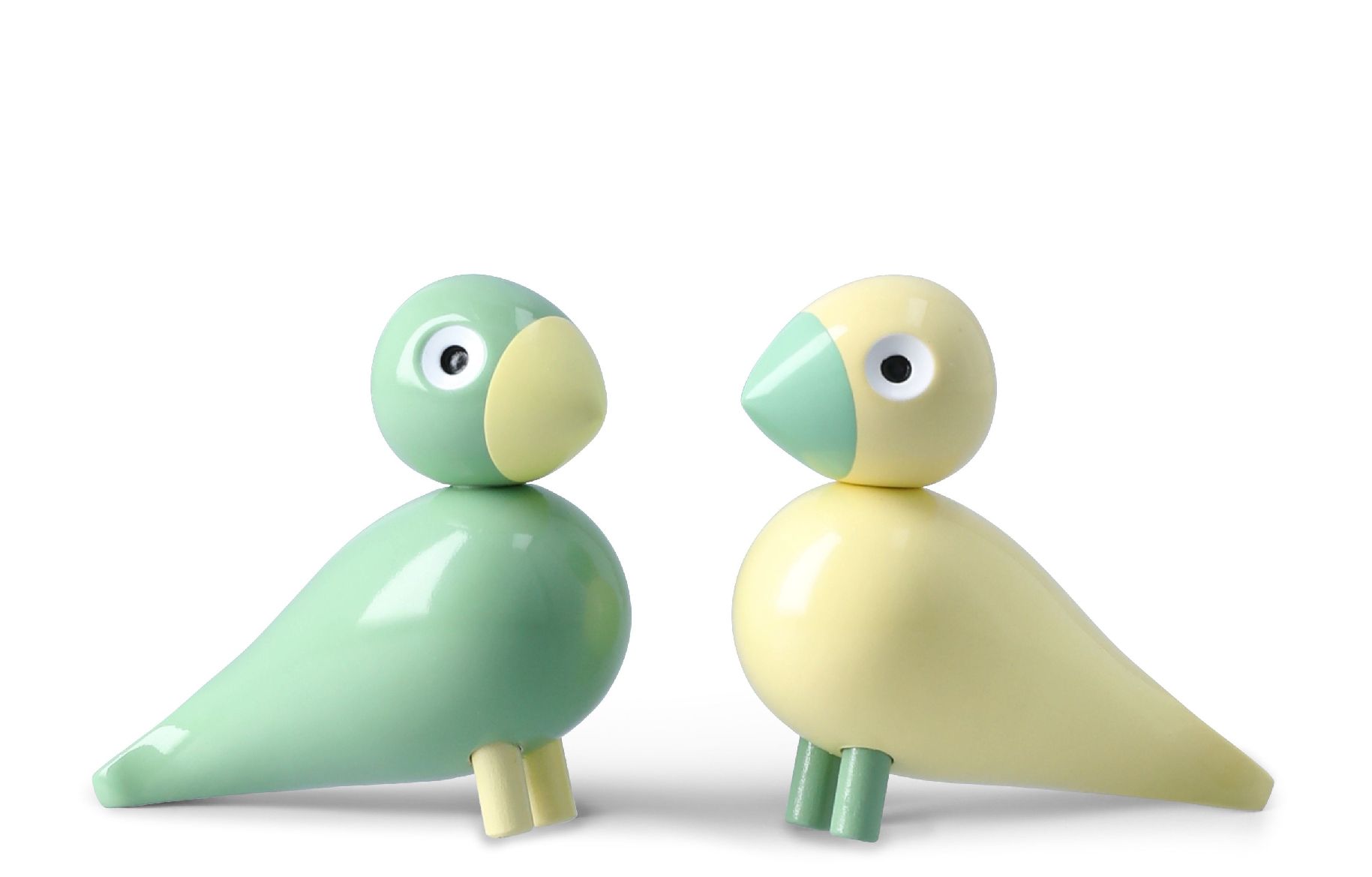 Ensemble Oiseaux de Pâques 2026 Liliput jaune/vert Kay Bojesen