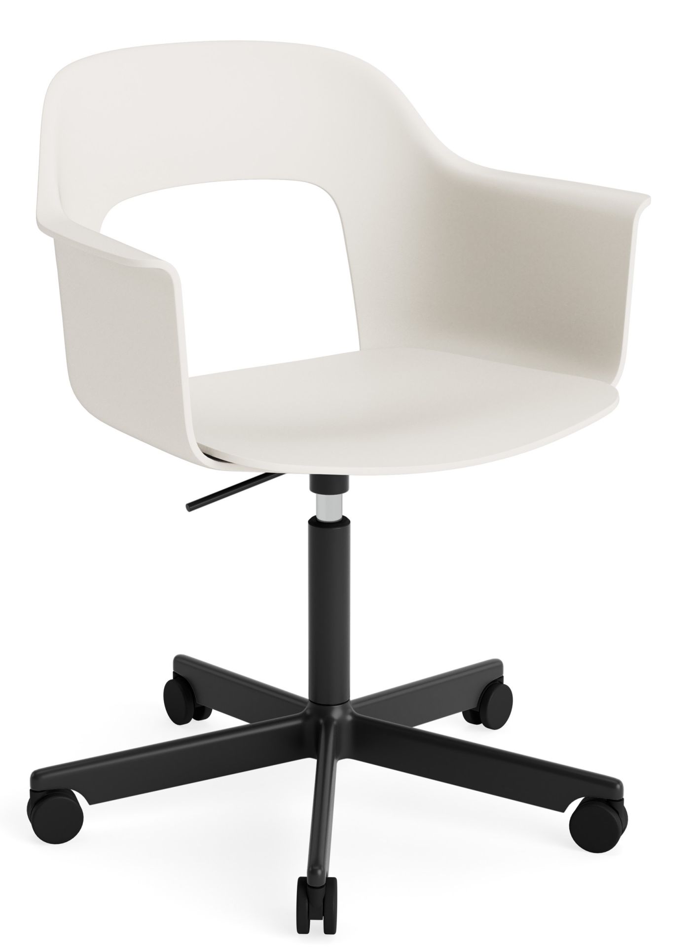 Layout Armchair 241 Fauteuil 5 pieds en étoile Mécanisme de rotation avec vérin à gaz Hay 