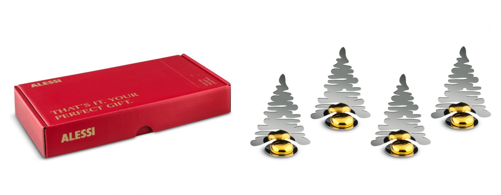 Bark Porte-cartes à billes magnétiques BM15S4 Jeu de 4 Alessi OFFRE SPECIALE