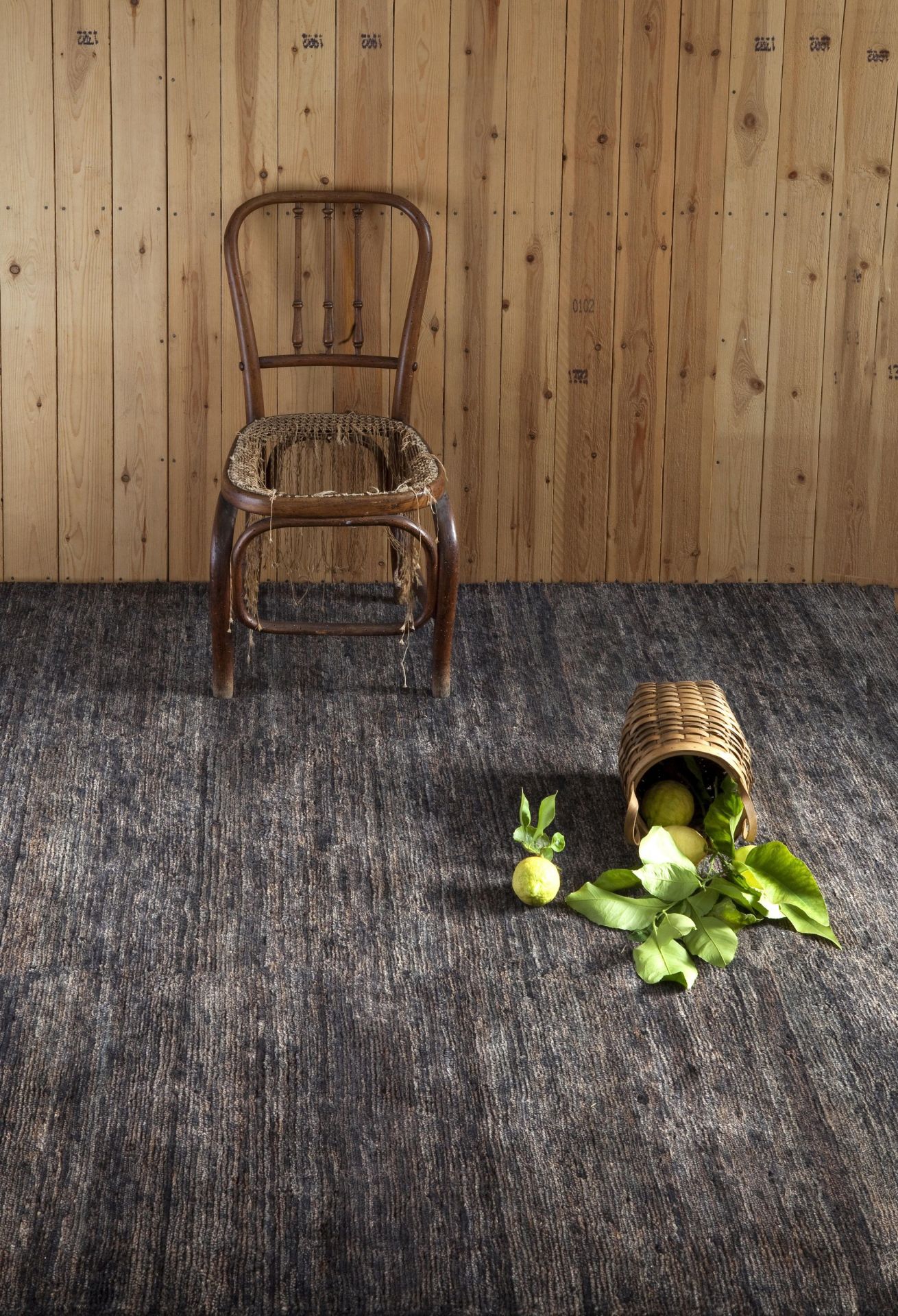 Noche Tapis noir 170x240 Nanimarquina