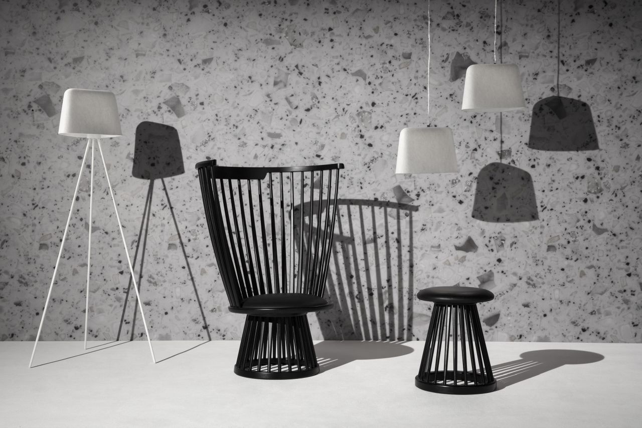 Tabouret de fan Tom Dixon