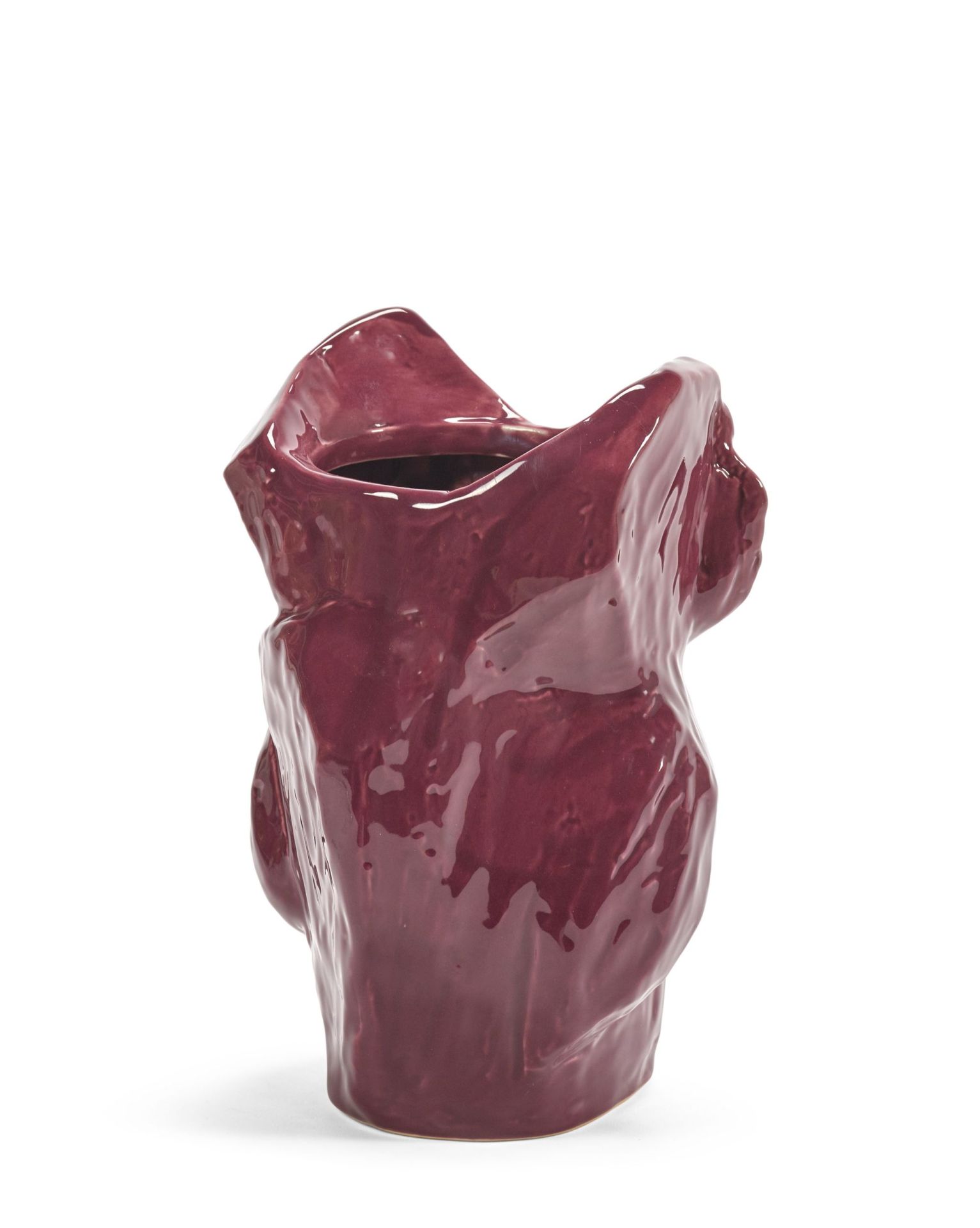 Vase hibou S Serax Aubgergine