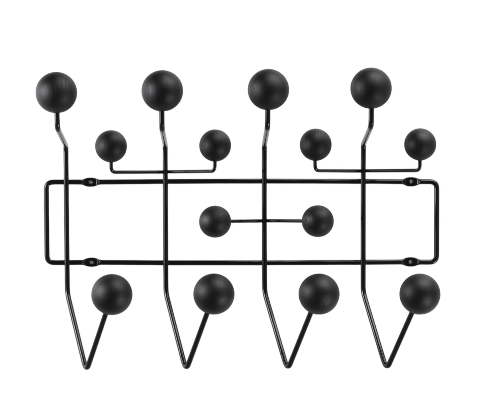 Eames Hang it all Porte-manteau frêne noir Vitra NOUVELLE VERSION