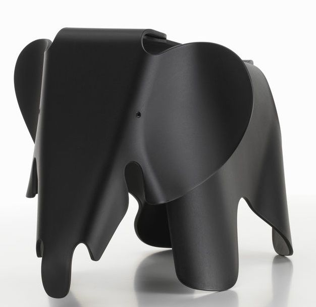 Eames Elephant tabouret RE Vitra noir profond
