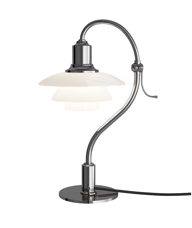 PH 2/2 Question Mark Lampe de table Chrome Louis Poulsen ÉDITION LIMITÉE OFFRE SPECIALE