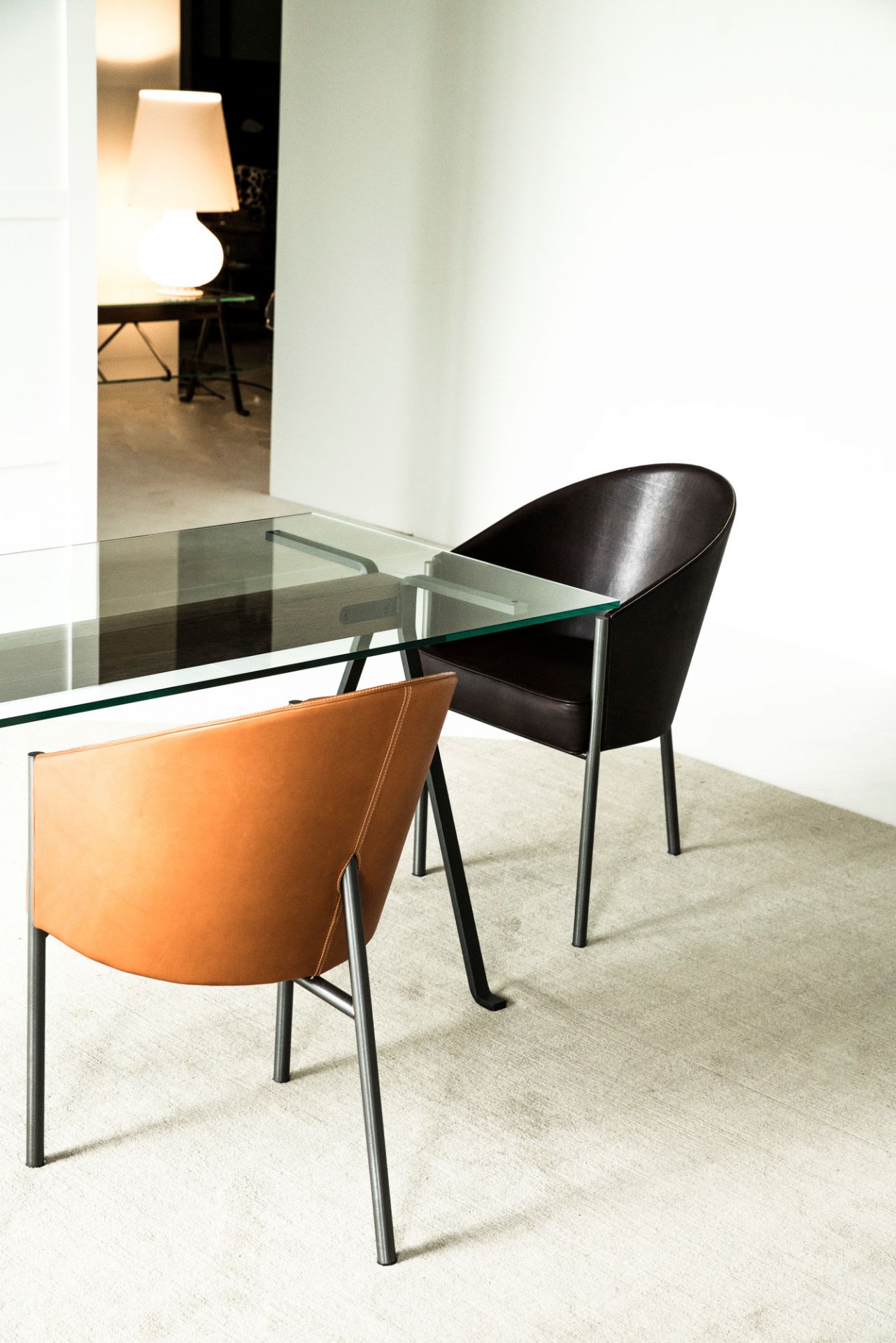 Costes Armchair Fauteuil Cuir Driade