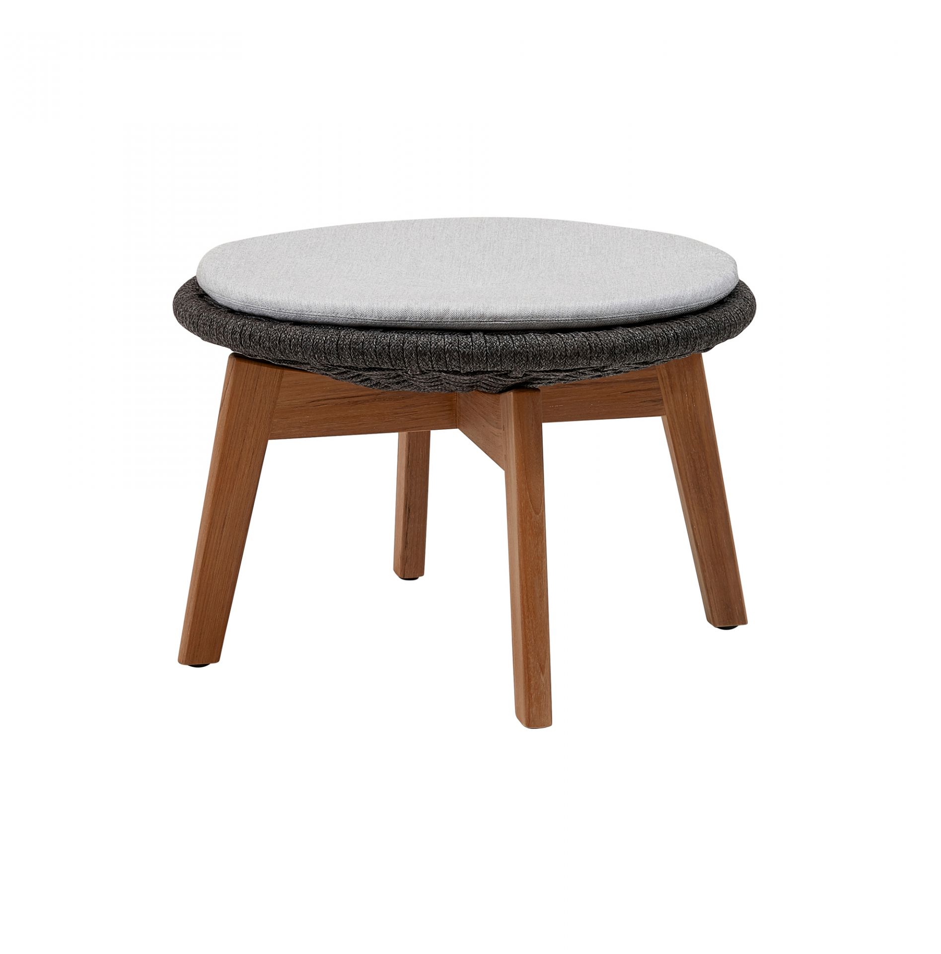Peacock Outdoor Tabouret avec Coussin Cane-Line