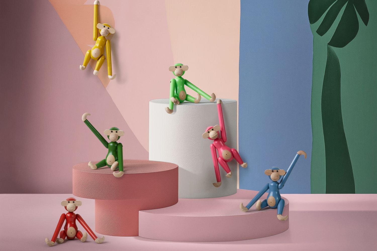 Singe mini coloré Kay Bojesen